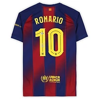 Romário Barcelona Autographed Red/Blue Nike Modern Home Jersey