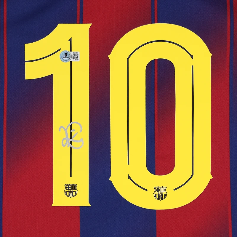 Romário Barcelona Autographed Red/Blue Nike Modern Home Jersey
