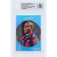 Ronaldo Barcelona Autographed 2022-23 Topps Chrome UEFA '59 Topps Design #59-25 Beckett Fanatics Witnessed Authenticated Card