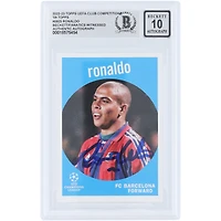 Ronaldo Barcelona Autographed 2022-23 Topps UEFA '59 Topps Design #59-25 Beckett Fanatics Witnessed Authenticated Auto 10 Card 