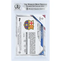 Sergio Busquets Barcelona Autographed 2021-22 Topps Chrome UEFA CL Pink Mini Diamond Refractor #42 #/175 Beckett Fanatics Witnessed Authenticated 9/10 Card