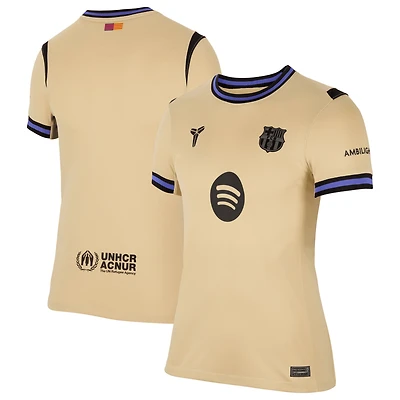 Maillot Nike Gold Barcelona 2025/26 Extérieur Stadium Replica pour Femme