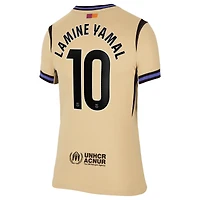 Women's Nike Lamine Yamal Gold Barcelona 2025/26 Away Stadium Replica Jersey
