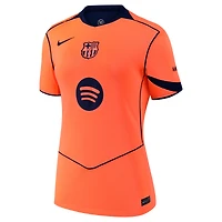 Women's Nike  Gold Barcelona 2025/26 Away Stadium Replica Jersey