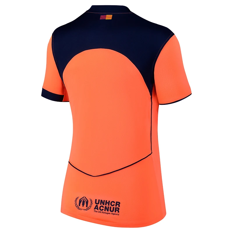 Women's Nike  Gold Barcelona 2025/26 Away Stadium Replica Jersey