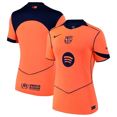 Women's Nike  Gold Barcelona 2025/26 Away Stadium Replica Jersey