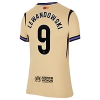 Women's Nike Robert Lewandowski Gold Barcelona 2025/26 Away Stadium Replica Jersey