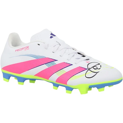 Xavi Barcelona Autographed White/Pink adidas Predator Soccer Cleat