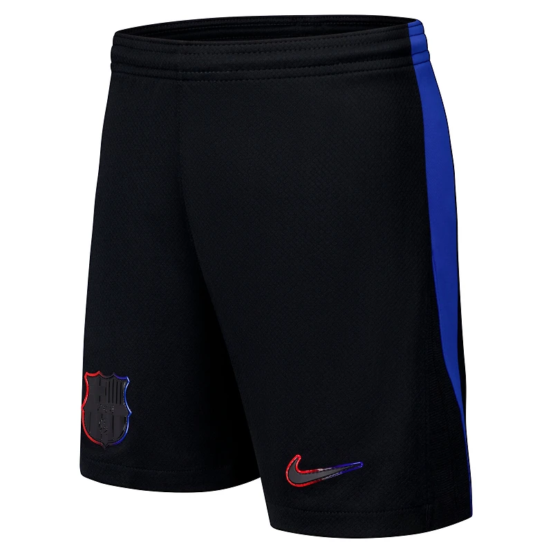 Short Nike noir pour enfant Barcelone 2024/25 Away Stadium