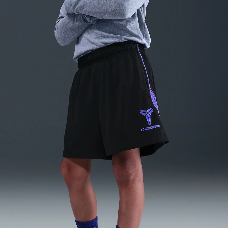 Short Nike Black Barcelona Kobe Fundamental Dri-FIT pour enfant (saison 2025/26, extérieur)