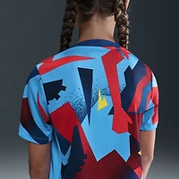 Youth Nike Blue Barcelona 2025/26 Fourth Academy Pro Pre-Match Top