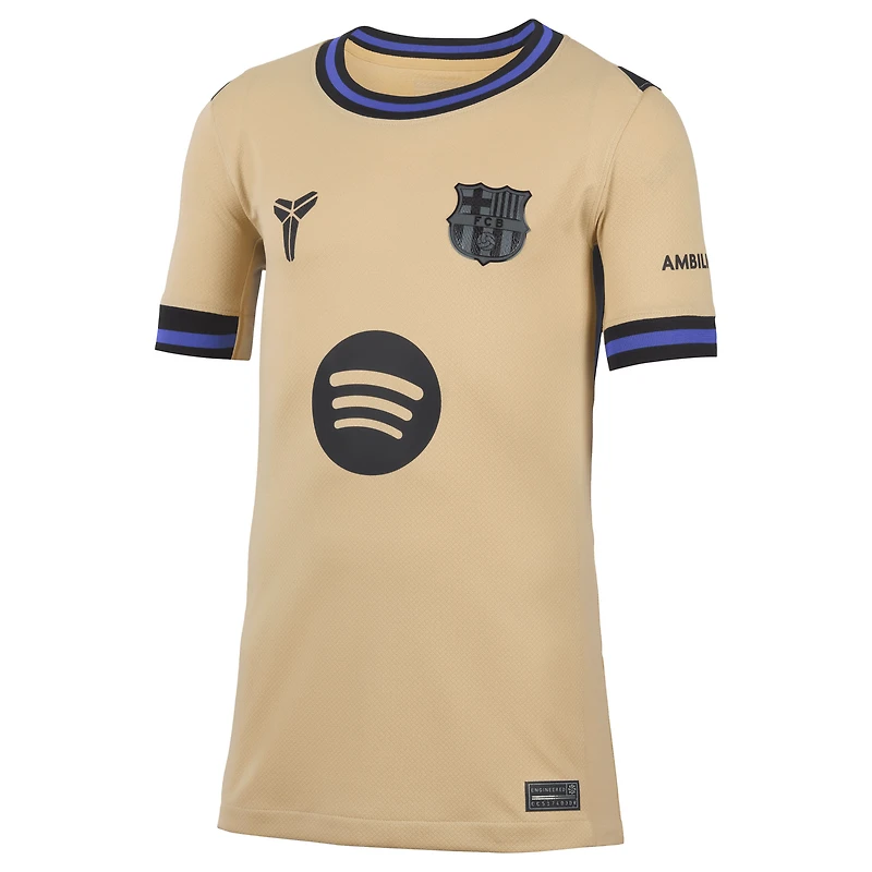 Youth Nike Frenkie de Jong Gold Barcelona 2025/26 Away Stadium Replica Jersey
