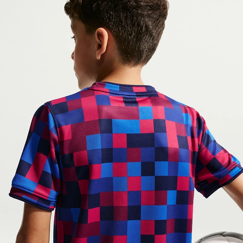 Youth Nike Garnet Barcelona 2026/27 Home Pre-Match Top