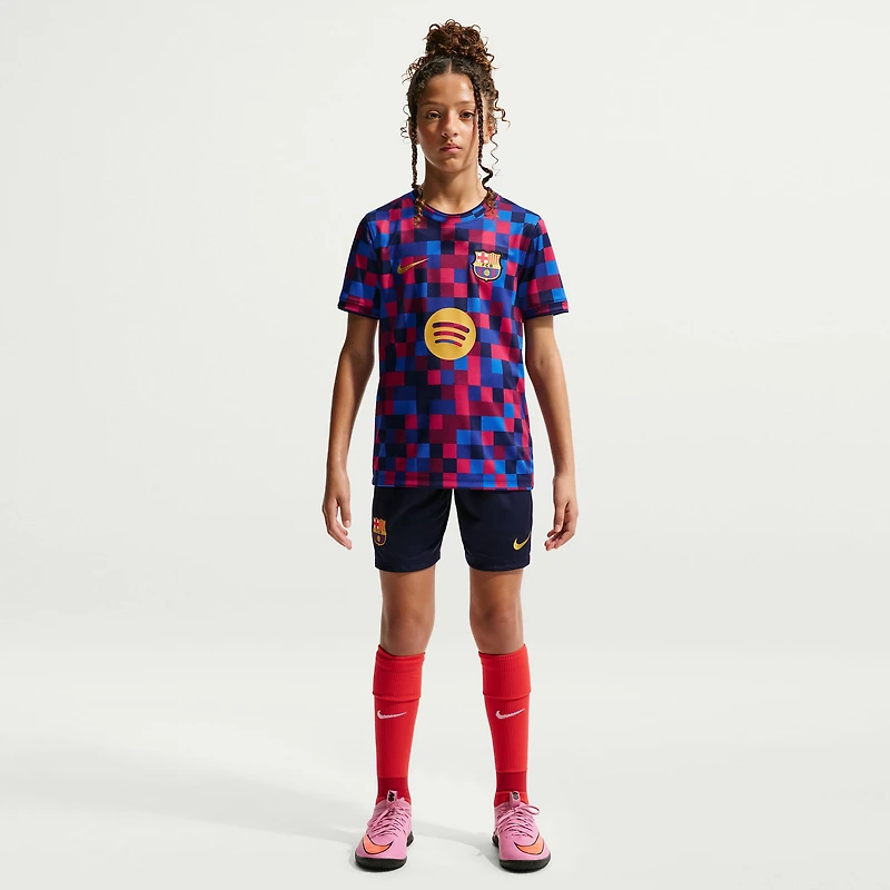 Youth Nike Garnet Barcelona 2026/27 Home Pre-Match Top