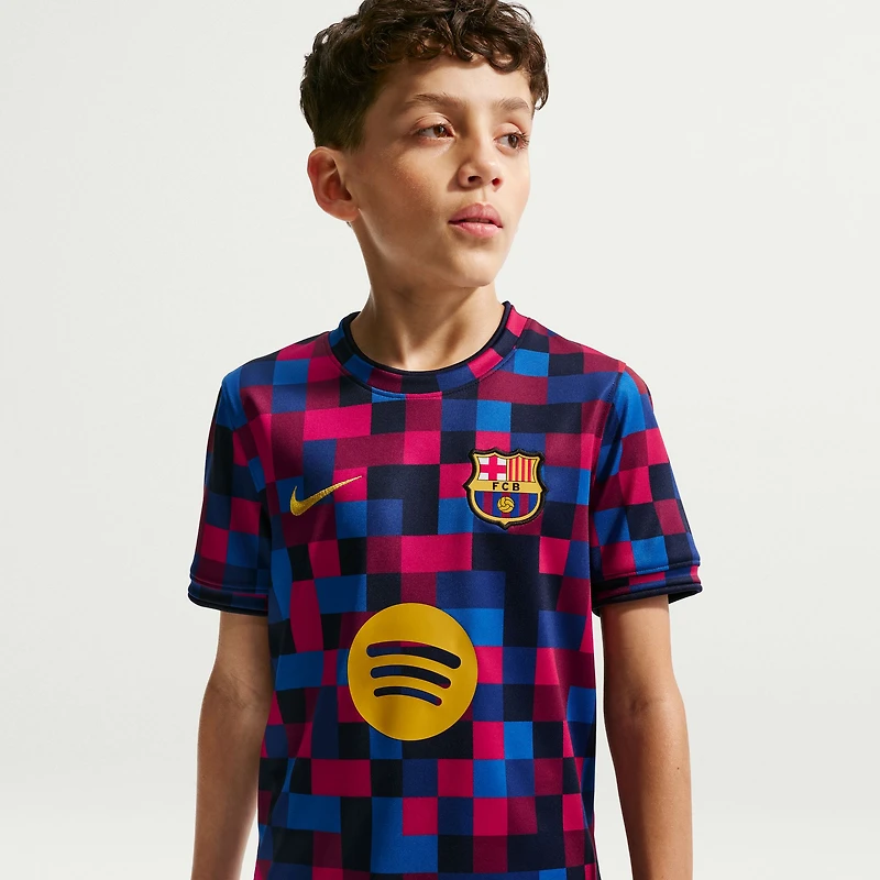 Youth Nike Garnet Barcelona 2026/27 Home Pre-Match Top