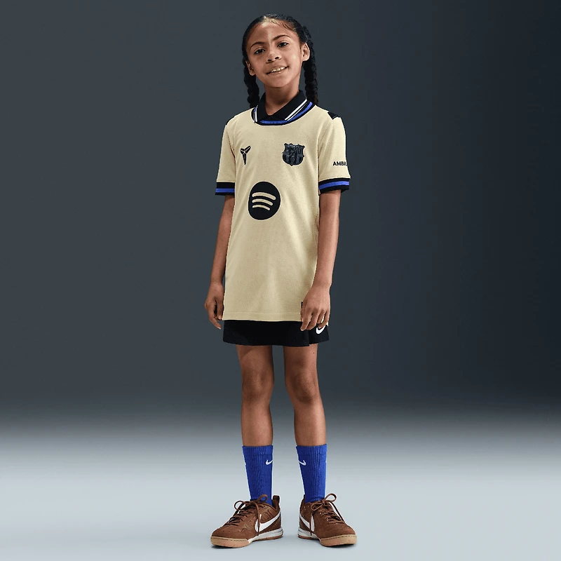 Youth Nike  Gold Barcelona 2025/26 Away Stadium Replica Jersey