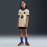 Youth Nike  Gold Barcelona 2025/26 Away Stadium Replica Jersey