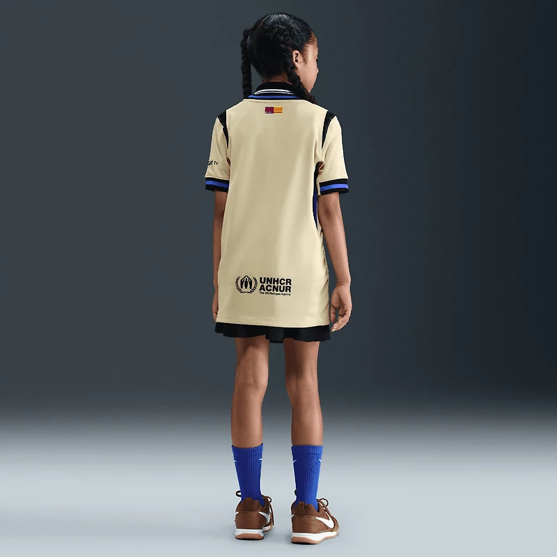 Youth Nike  Gold Barcelona 2025/26 Away Stadium Replica Jersey