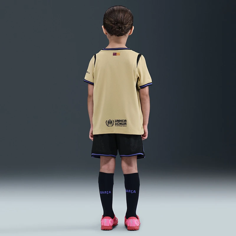 Ensemble Nike Gold Barcelona 2025/26 Stadium pour jeunes