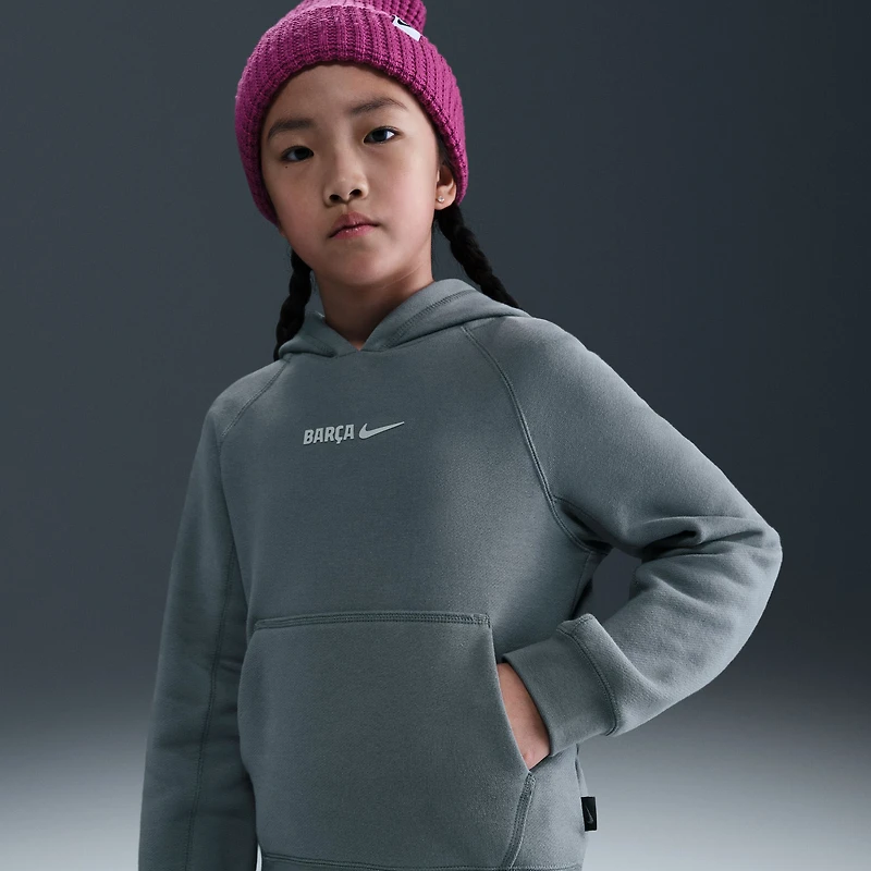 Youth Nike Gray Barcelona Air Raglan Hoodie