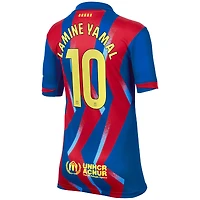 Maillot réplique Nike Lamine Yamal bleu FC Barcelone 2025/26 pour jeunes