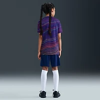 Haut Nike bleu marine Barcelone 2025/26 Domicile Academy Pro Dri-Fit d'avant-match pour enfant