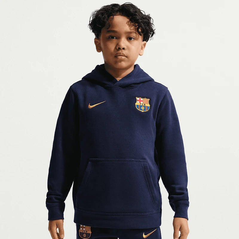 Youth Nike Navy Barcelona Club Hoodie