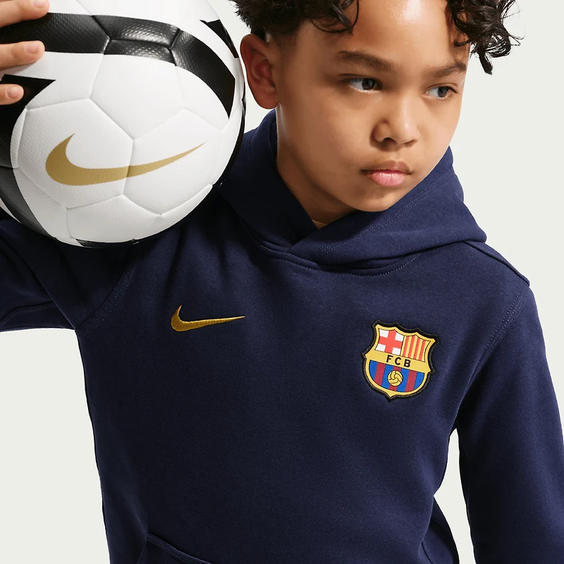 Youth Nike Navy Barcelona Club Hoodie