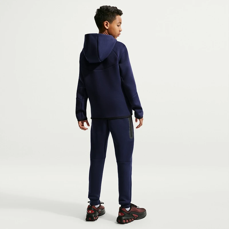 Youth Nike Navy Barcelona Tech Fleece Raglan Full-Zip Hoodie