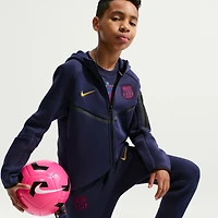 Youth Nike Navy Barcelona Tech Fleece Raglan Full-Zip Hoodie