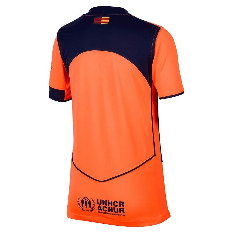 Youth Nike  Orange Barcelona 2025/26 Third Replica Jersey
