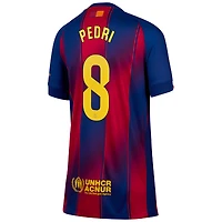 Youth Nike Pedri Blue Barcelona 2025/26 Home Replica Jersey