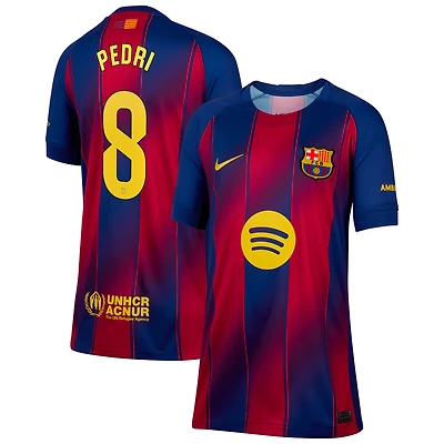 Youth Nike Pedri Blue Barcelona 2025/26 Home Replica Jersey