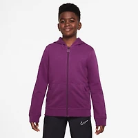 Sweat à capuche Nike violet pour enfant Barcelona 2025/26 Club entièrement zippé