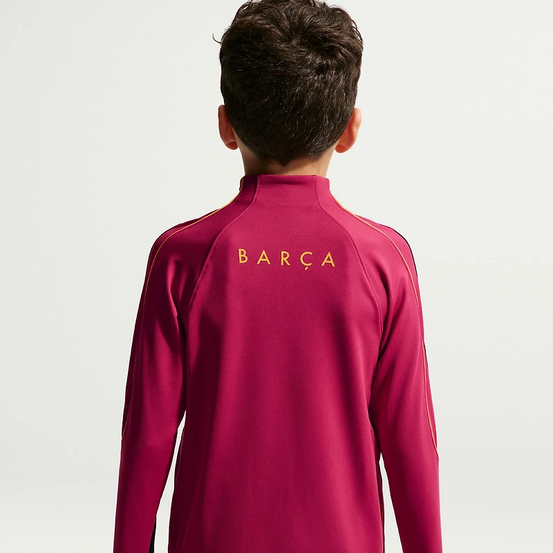 Youth Nike Red Barcelona 2026/27 Strike Dri-FIT Long Sleeve Quarter-Zip Drill Top