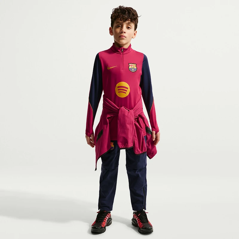 Youth Nike Red Barcelona 2026/27 Strike Dri-FIT Long Sleeve Quarter-Zip Drill Top