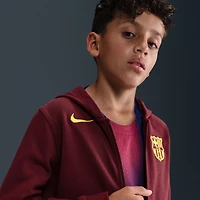 Youth Nike Red Barcelona Fourth Club Full-Zip Hoodie