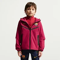 Youth Nike Red Barcelona Tech Woven Raglan Dri-FIT Full-Zip Hooded Jacket