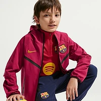 Youth Nike Red Barcelona Tech Woven Raglan Dri-FIT Full-Zip Hooded Jacket