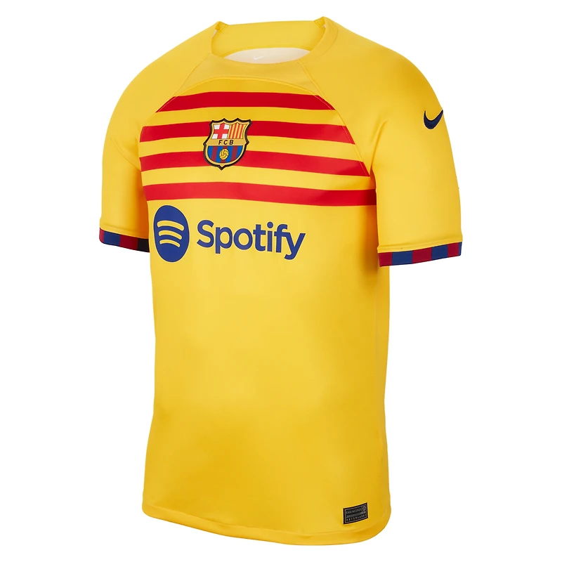 Maillot Nike Barcelona - Jaune 2022/23 Fourth Breathe Stadium Replica pour Jeunes