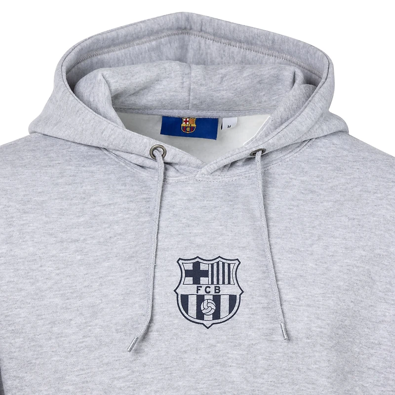 Youth Sport Design Sweden Heather Gray Barcelona Streetwear Relaxed Hoodie