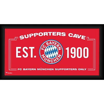 Bayern Munich Framed 10" x 20" Supporters Cave Collage