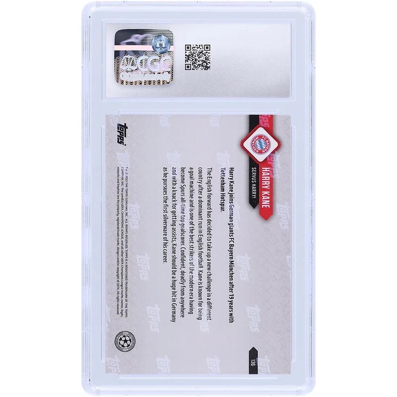 Harry Kane Bayern Munich 2022-23 Topps Now UEFA Servus Harry! #136 CGC Authenticated Card