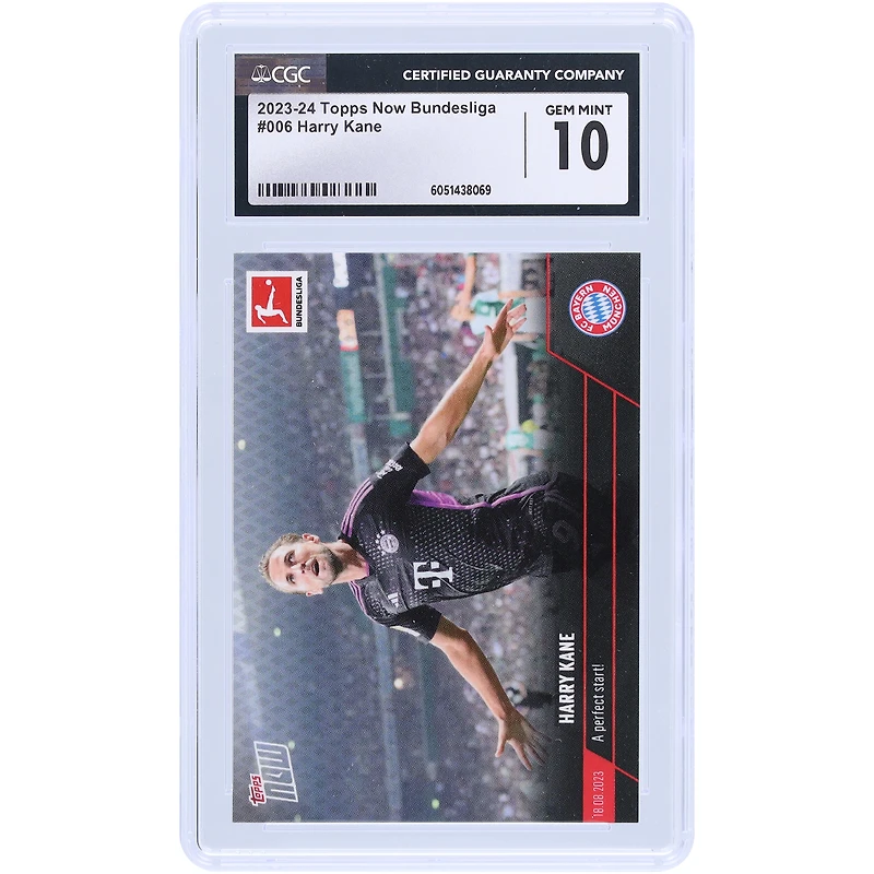 Harry Kane Bayern Munich 2023-24 Topps Now UEFA A Perfect Start! #6 CGC Authenticated Card