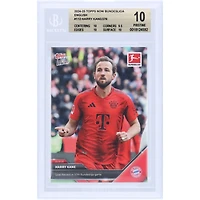 Harry Kane Bayern Munich 2024-25 Topps Now Goal Record in 50th Bundesliga Game #112 BGS Authenticated 10 Card - 10,9.5,10,10 Subgrades