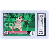 Harry Kane Bayern Munich 2024-25 Topps Now UEFA Becomes Top English Goalscorer In UEFA Champions League History Green #7 #/99 CGC Authenticated 10 Card