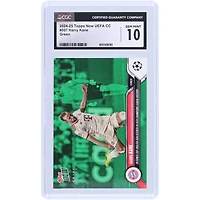 Harry Kane Bayern Munich 2024-25 Topps Now UEFA Becomes Top English Goalscorer In UEFA Champions League History Green #7 #/99 CGC Authenticated 10 Card