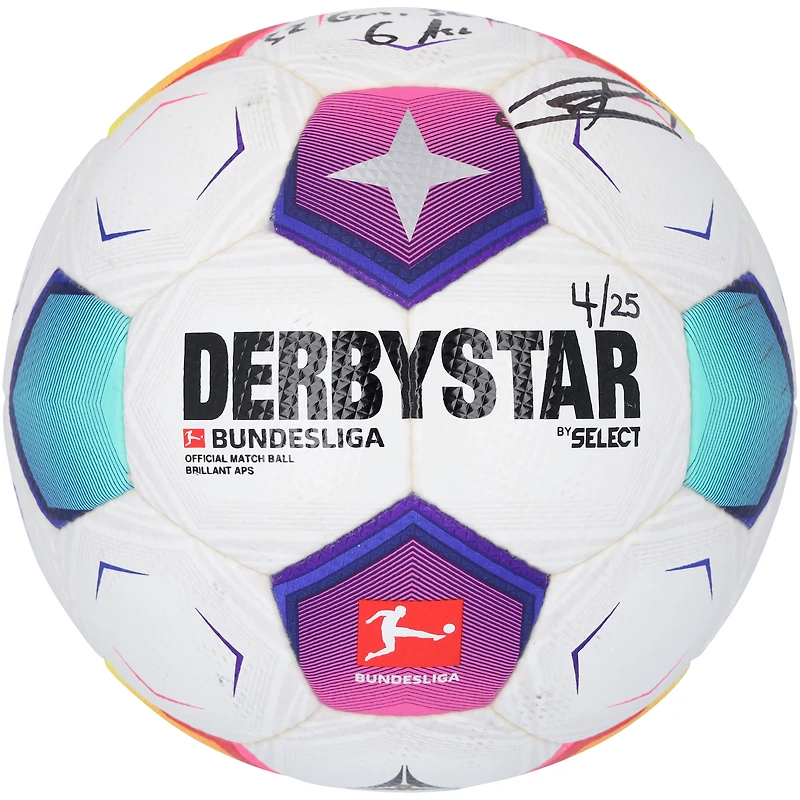 Harry Kane Bayern Munich Autographed 2023-24 Bundesliga Authentic Soccer Ball with Multiple Inscriptions - Limited Edition of 25
