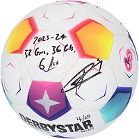 Harry Kane Bayern Munich Autographed 2023-24 Bundesliga Authentic Soccer Ball with Multiple Inscriptions - Limited Edition of 25