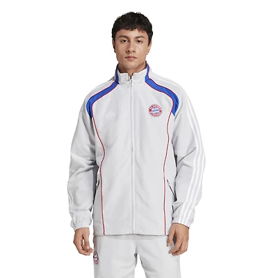 Men's adidas  Silver Bayern Munich Urban Purist AEROREADY Full-Zip Track Jacket